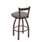 Holland Bar Stool Co 30" Low Back Swivel Bar Stool, Bronze Finish, Canter Grey Seat 82130BZ007 - alternate 4